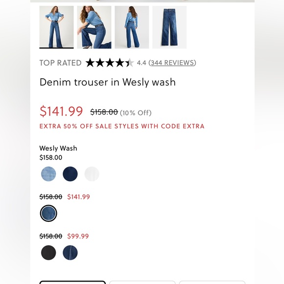 NWT Wide-Legged J.Crew Trouser - Picture 5 of 6